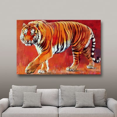 ArtWall Mark Adlington 'Bengal Tiger' Gallery-Wrapped Canvas