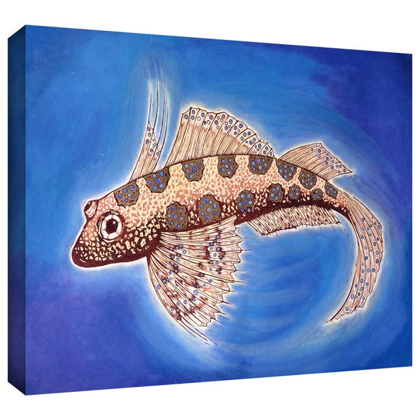 ArtWall Nat Morley 'Dragonet Fish' Gallery-Wrapped Canvas - Multi ...