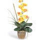 preview thumbnail 1 of 1, Single-stem Phalaenopsis Silk Orchid Plant Gold/Yellow