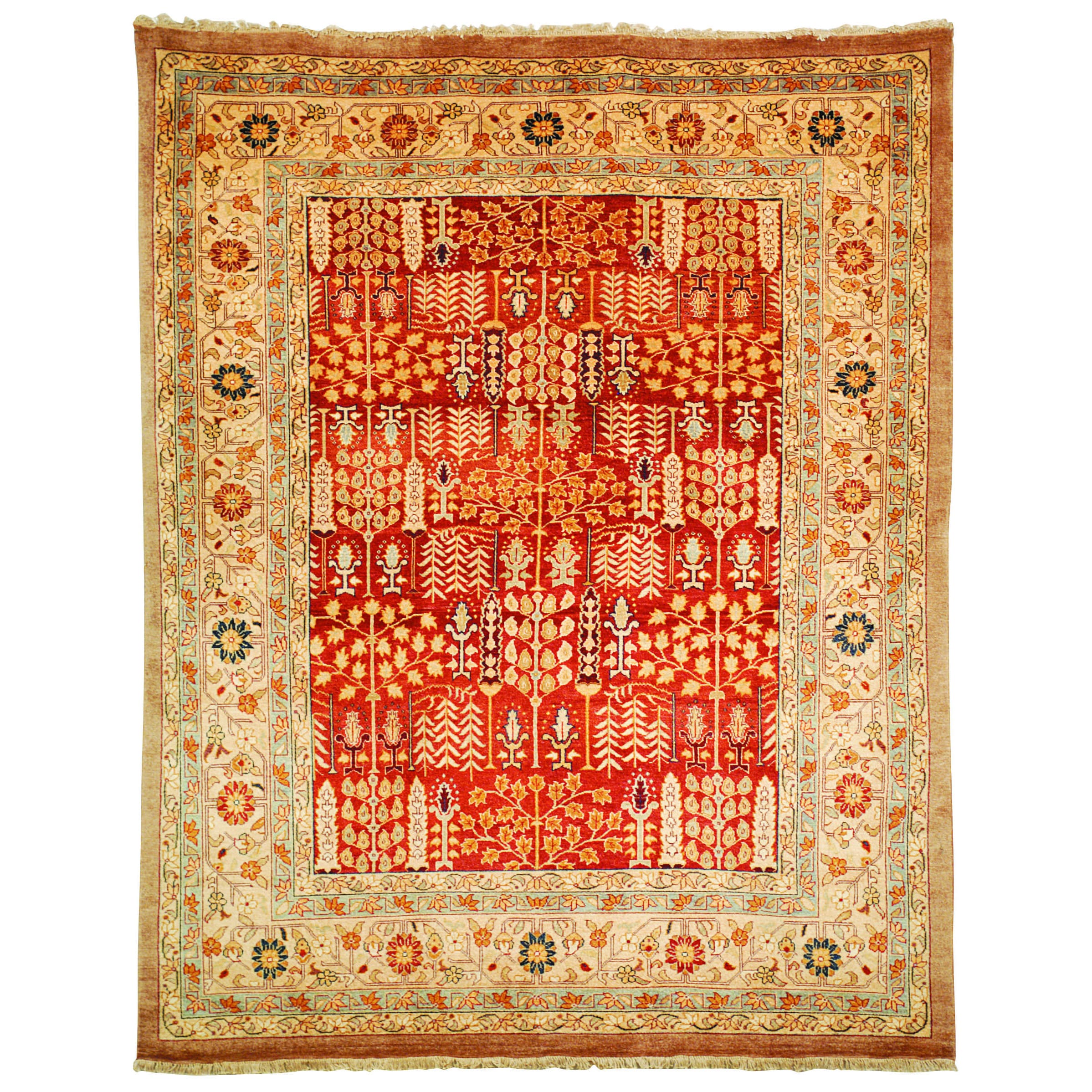 Safavieh Hand knotted Samarkand Rust/ Camel Wool Rug (9 X 12)