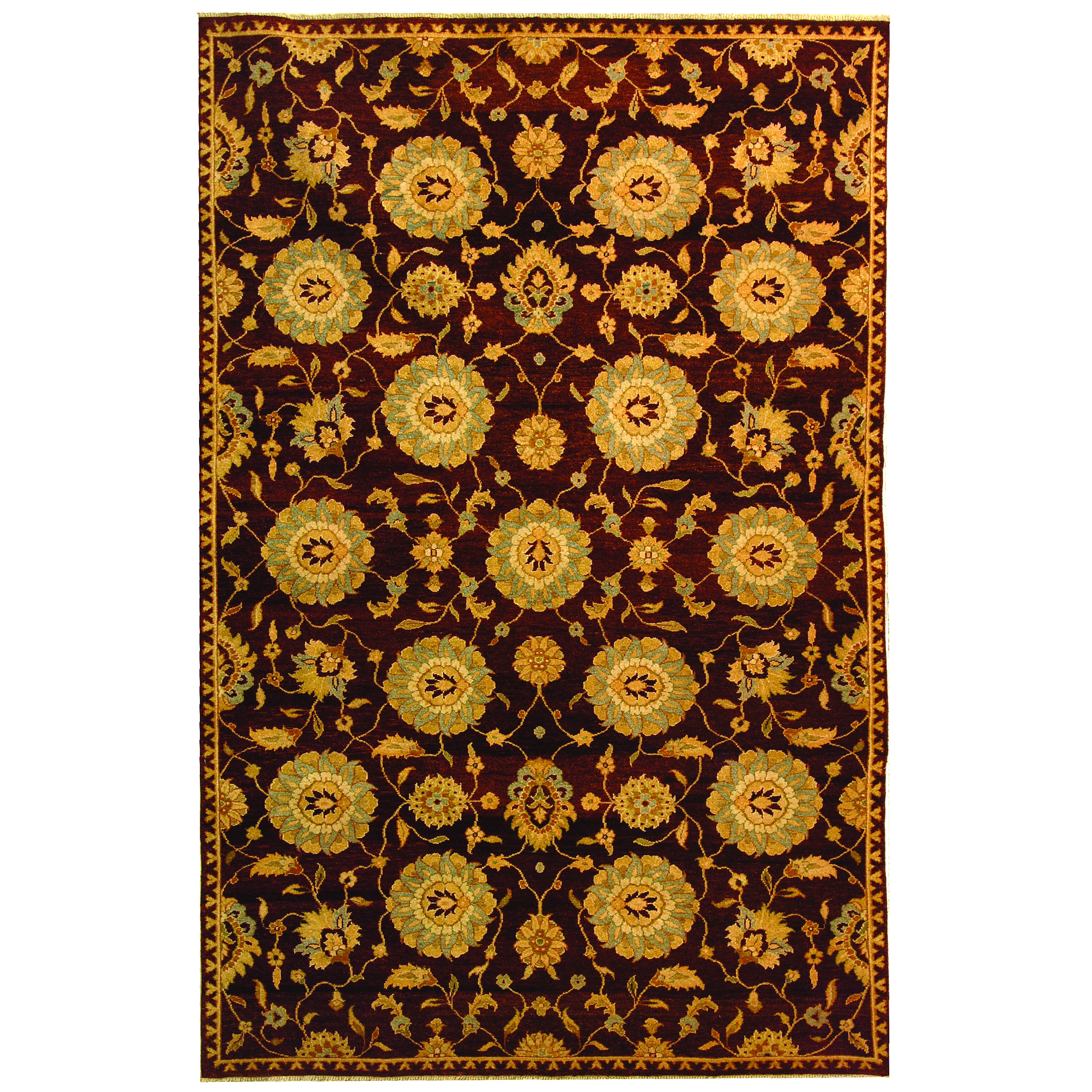 Safavieh Hand knotted Samarkand Multi Wool Rug (9 X 12)