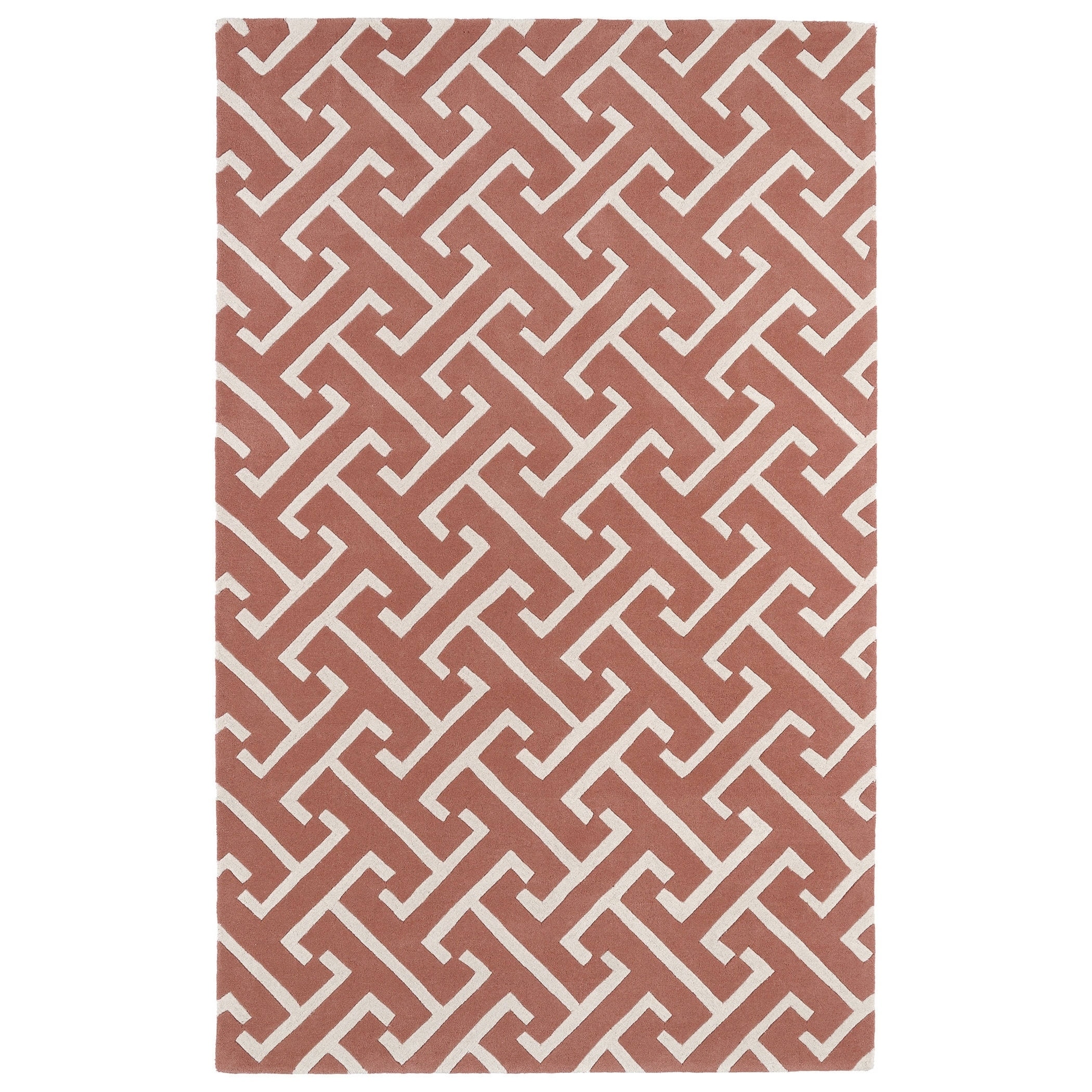 Hand tufted Cosmopolitan Pink/ Ivory Wool Rug (2 X 3)