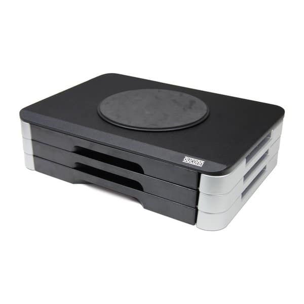 Shop Dyconn Wood Top Adjustable Monitor Printer Swivel Stand