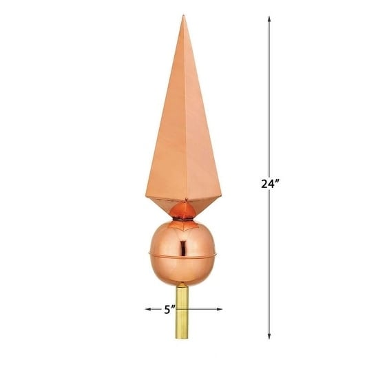 Lancelot Polished Copper Finial