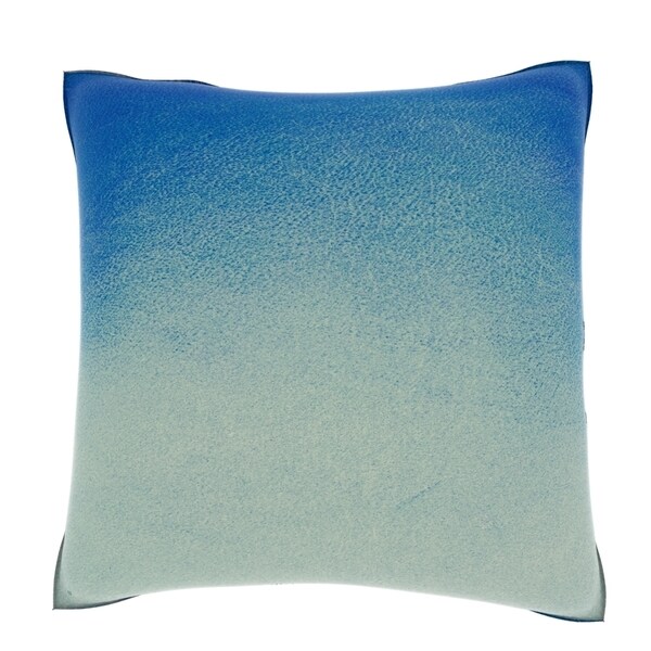 Leather Blue Texture 18inch Velour Throw Pillow Free Shipping Today