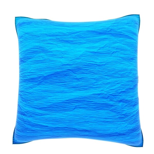 Shop Blue Wrinkled Paper 18inch Velour Throw Pillow Free Shipping On
