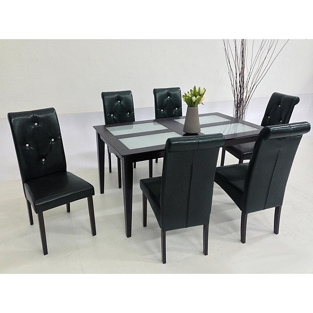 Warehouse Of Tiffany Warehouse Of Tiffany Dita Black 7 piece Dining Set Black Size 7 Piece Sets