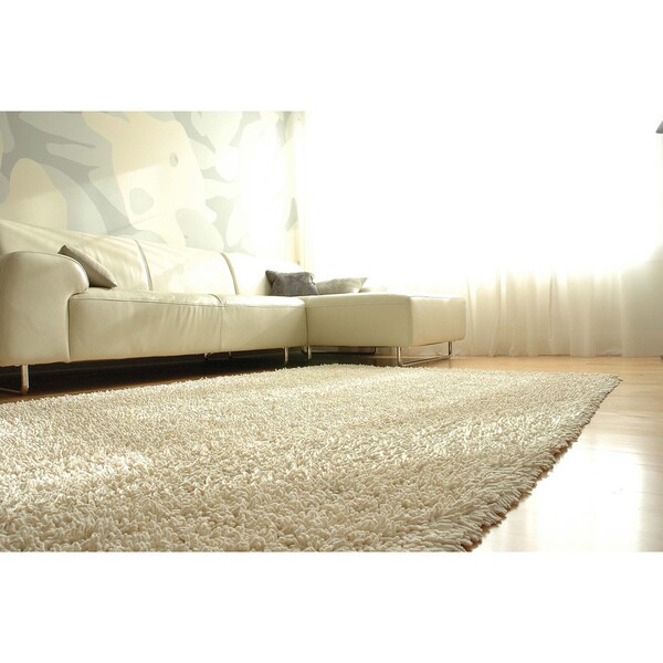 Jani Modern EcoShag Cream Rug - 9' x 12'