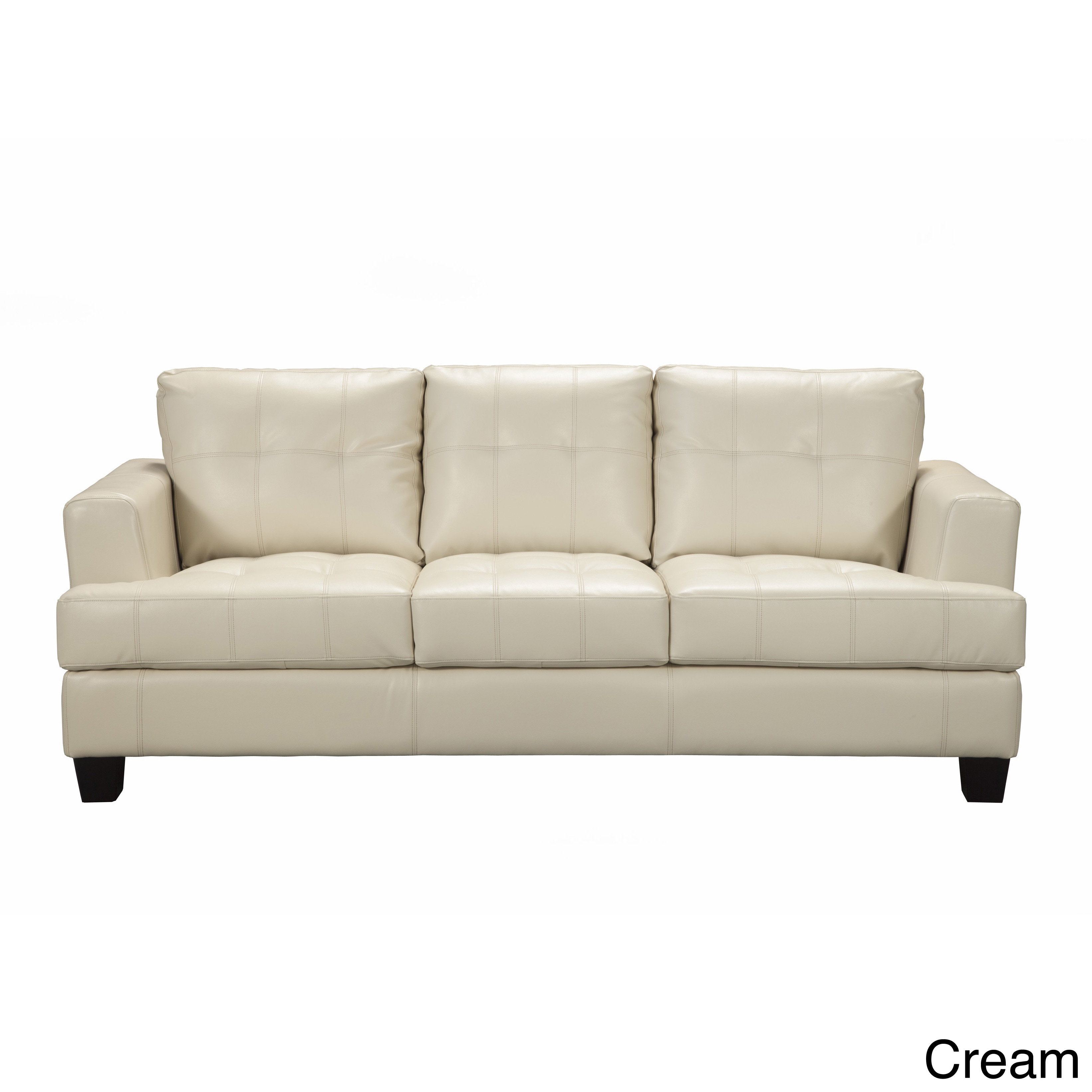 Samuel Contemporary Bonded Leather Sofa