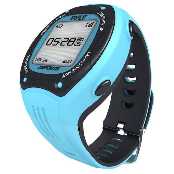 Pyle Multifunction Digital LED GPS Navigation Blue Sports Training