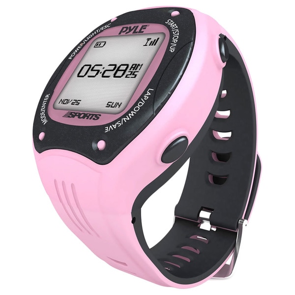 Pyle Multi function Digital LED GPS Navigation Pink Sports Training