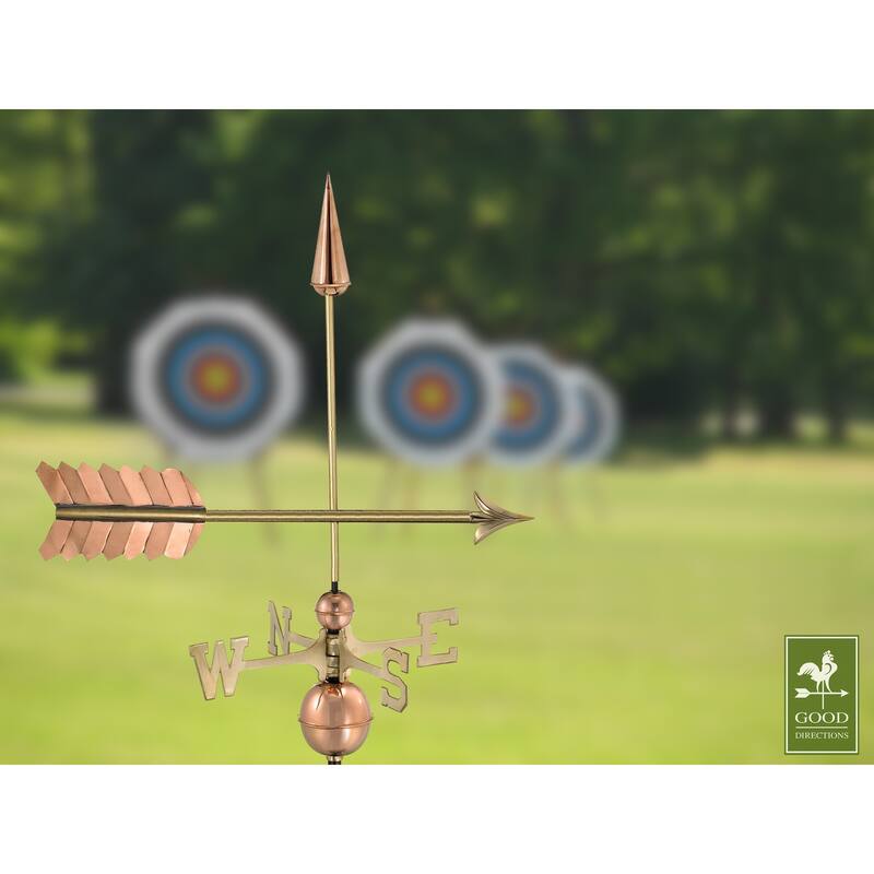 Arrow Pure Copper Weathervane by Good Directions