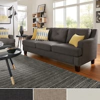 Elston Linen Tufted Sloped Track Sofa iNSPIRE Q Modern