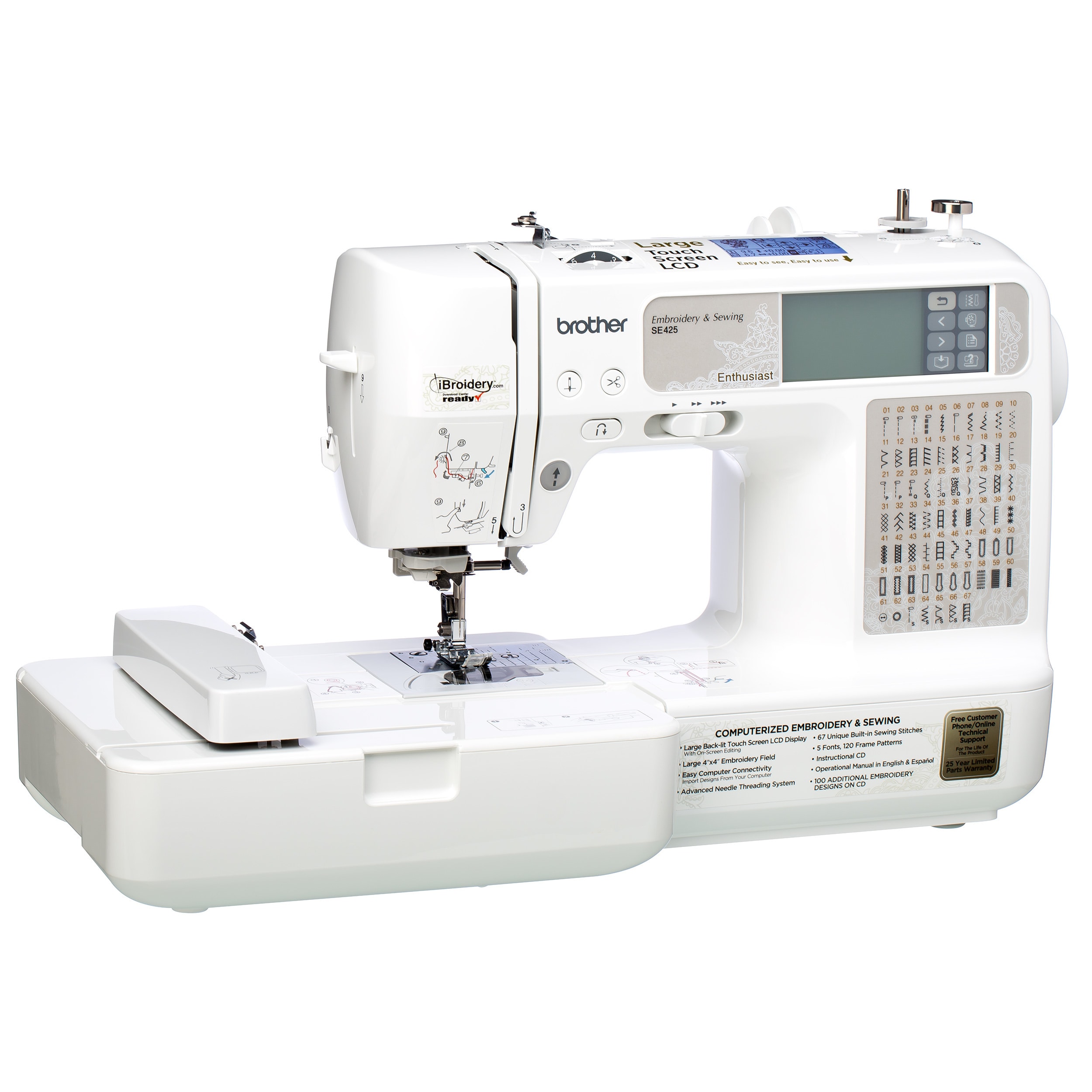 Brother Rse425 Computerized Sewing And Embroidery Machine (refurbished)