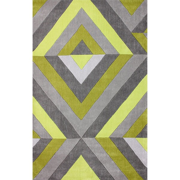 Shop nuLOOM Hand-tufted Modern 3D Chartreuse Rug - 5' x 8' - Free ...