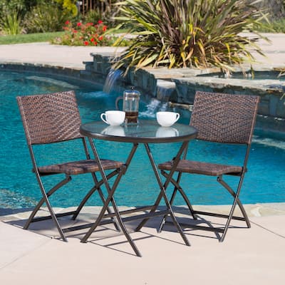 El Paso Outdoor 3-piece Folding Set by Christopher Knight Home