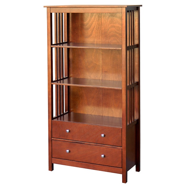 Hollydale Large 2 drawer Chestnut Bookcase