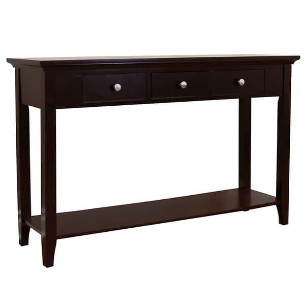 Shop Ferndale Espresso Console Table On Sale Overstock 8861390