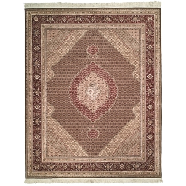 Safavieh Hand knotted Tabriz Herati Multi Wool/ Silk Rug (9 X 12)