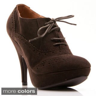 lace up oxford bootie