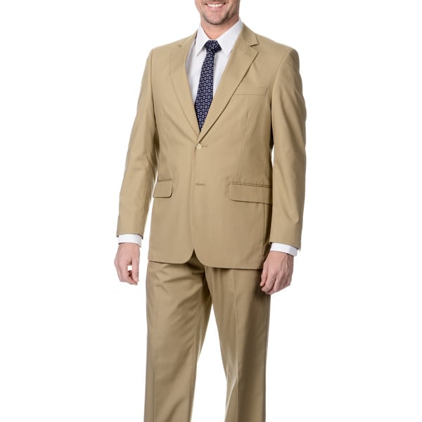 West End Mens Young Look Slim fit 2 button Beige Suit