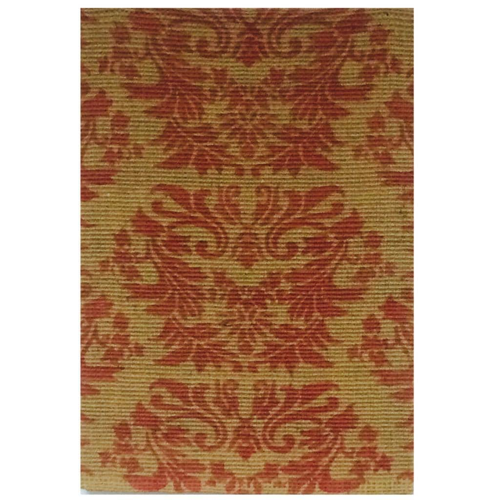 Handmade Boucle Floral Red Jute Rug (4x6)