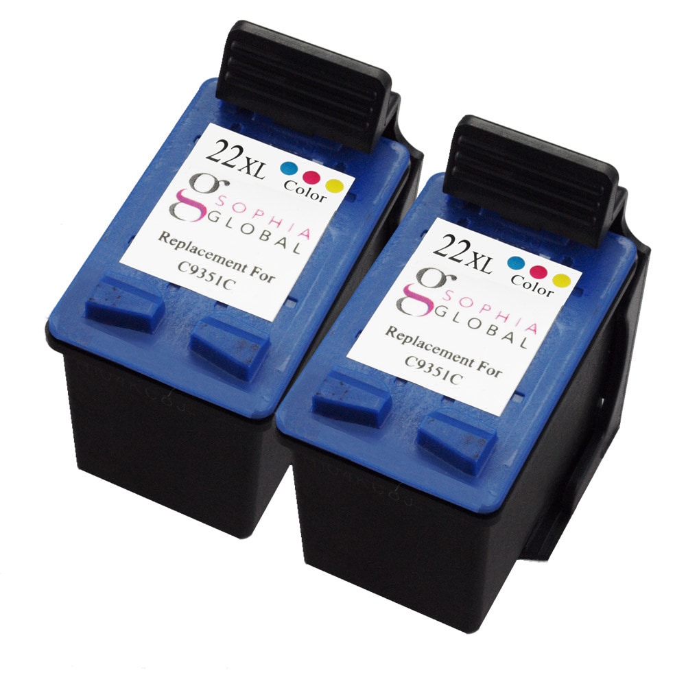 Sophia Global Remanufactured Ink Cartridge Replacement For Hp 22xl (2 Color) (multiPrint yield Meets Printer Manufacturers Specifications for Page YieldModel 2eaHP22XLPack of 2We cannot accept returns on this product. )