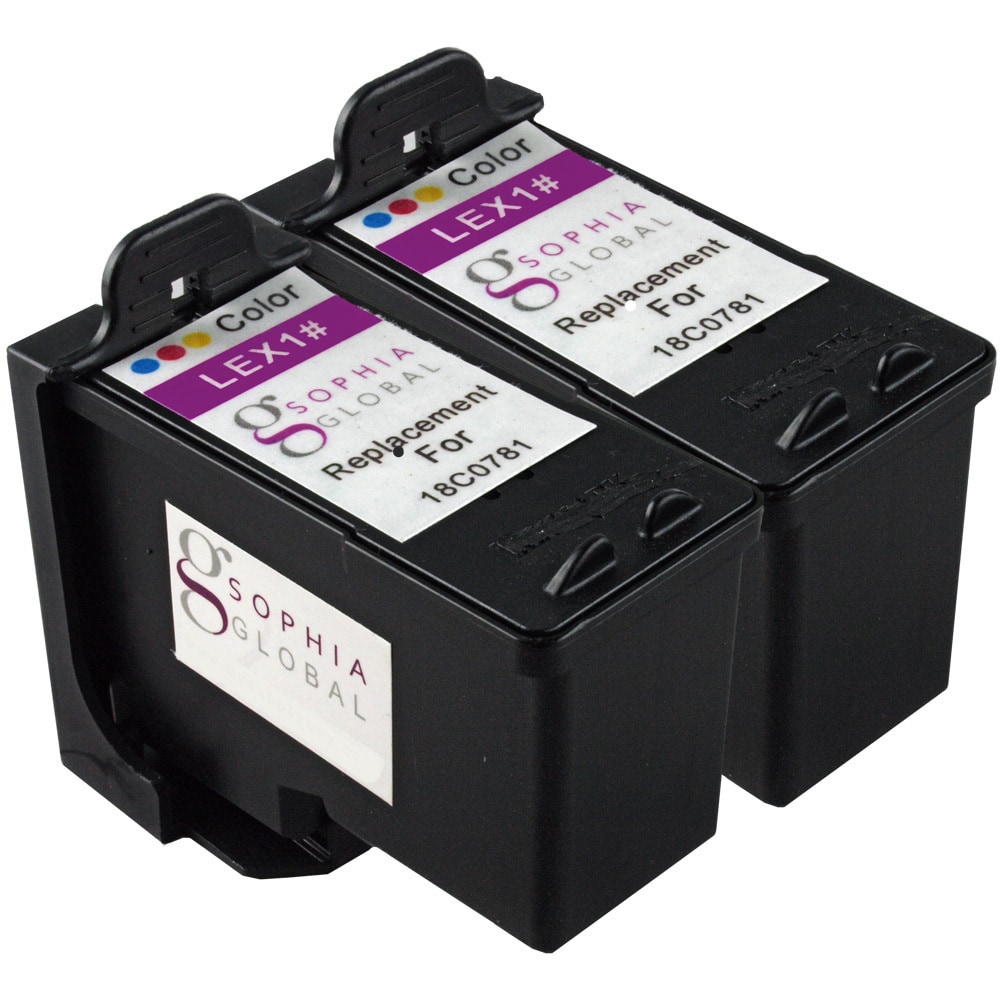 Sophia Global Remanufactured Ink Cartridge Replacement For Lexmark 1 (2 Color)