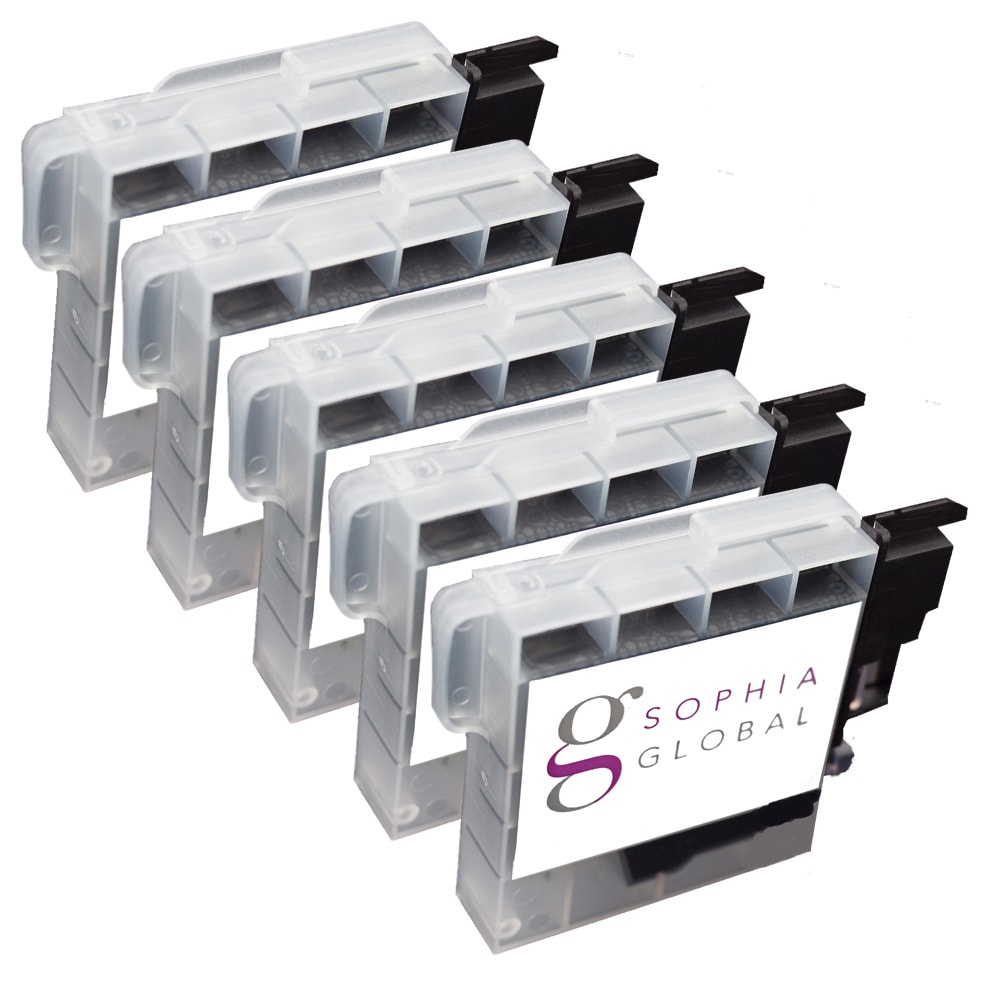 Sophia Global Compatible Ink Cartridge Replacement For Brother Lc61 (5 Black)