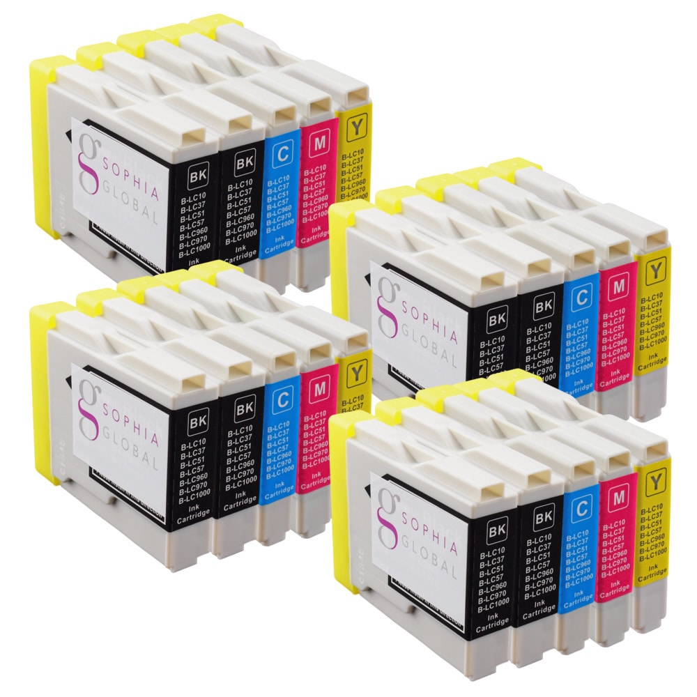 Sophia Global Compatible Ink Cartridge Replacement For Brother Lc51 (8 Black, 4 Cyan, 4 Magenta, And 4 Yellow)