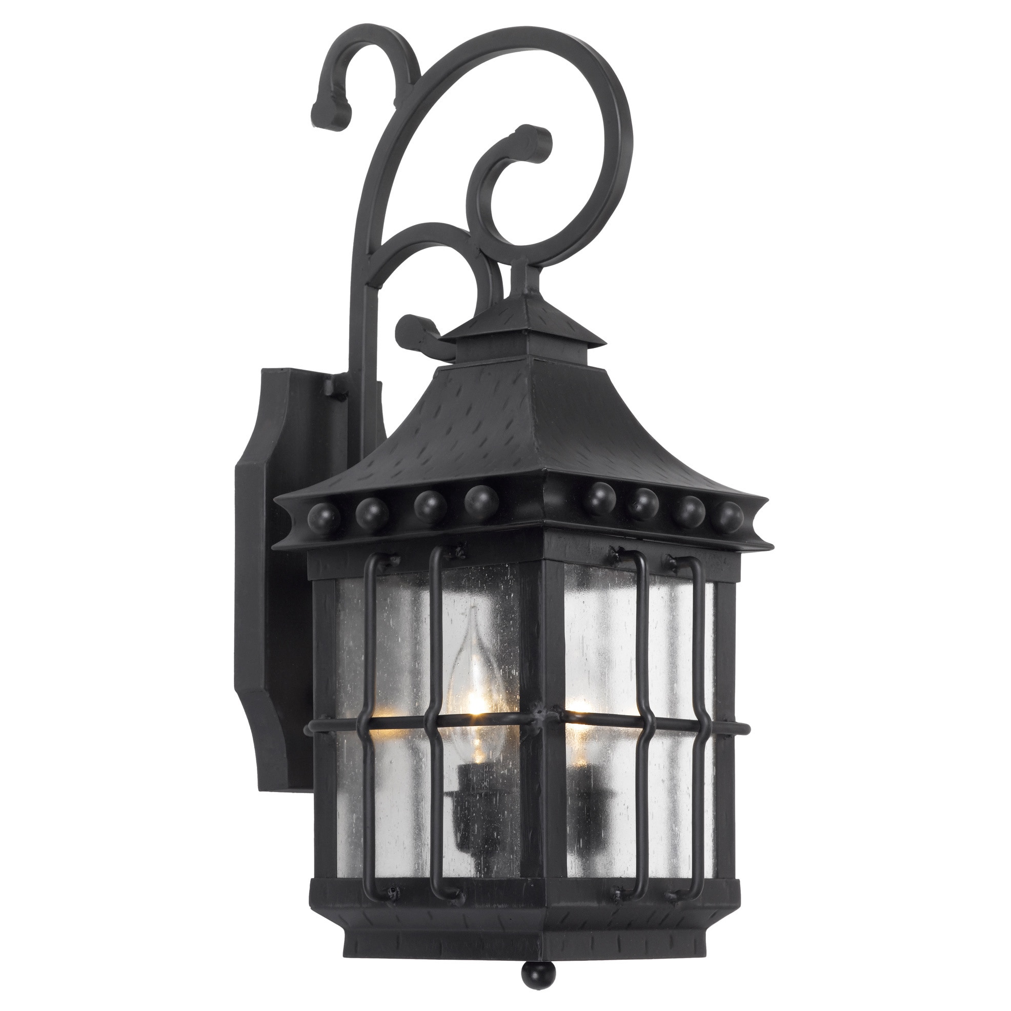 Taos 2 light Espresso Outdoor Wall Sconce