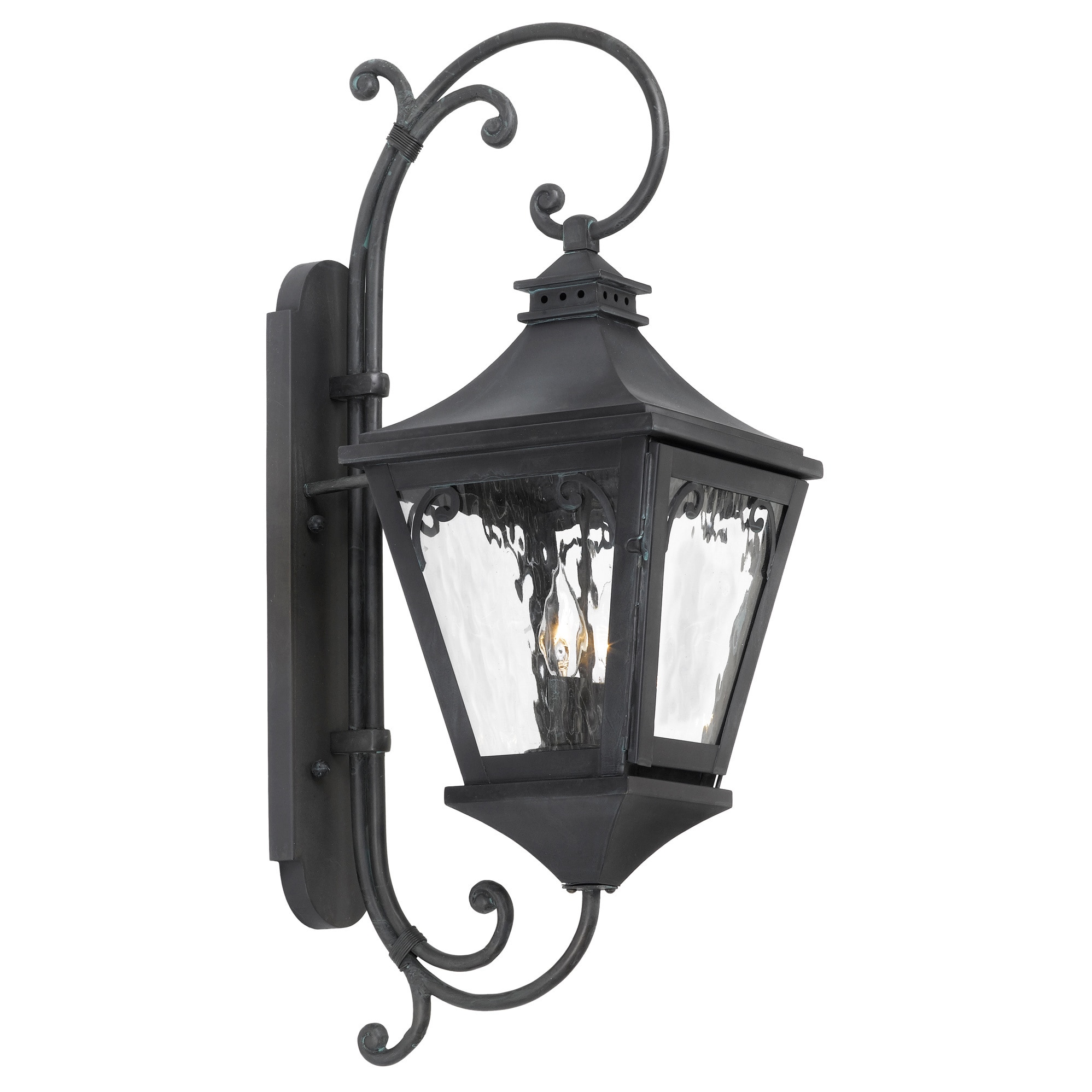 Manor 2 light Charcoal Outdoor Sconce