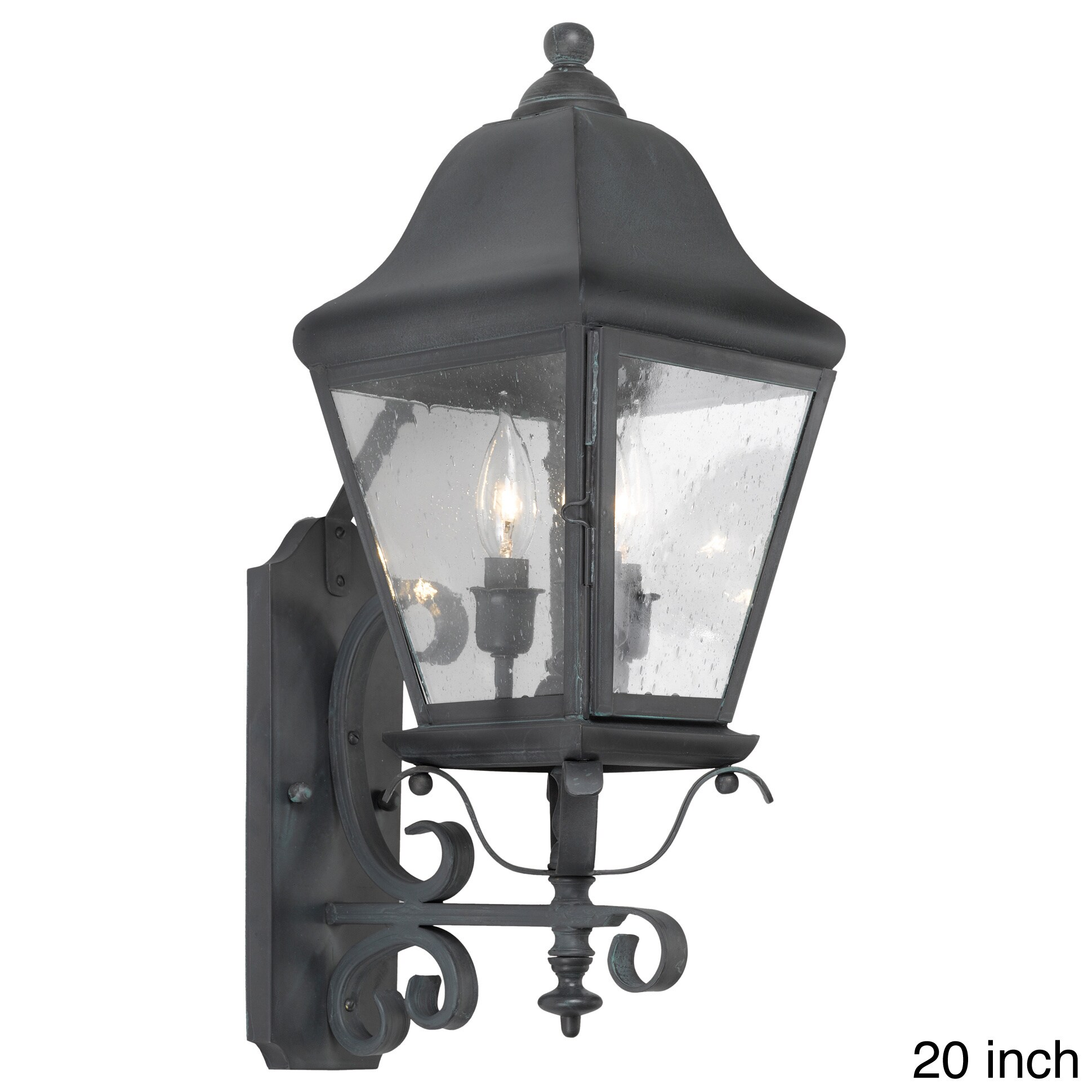 Belmont 3 light Charcoal Outdoor Wall Sconce