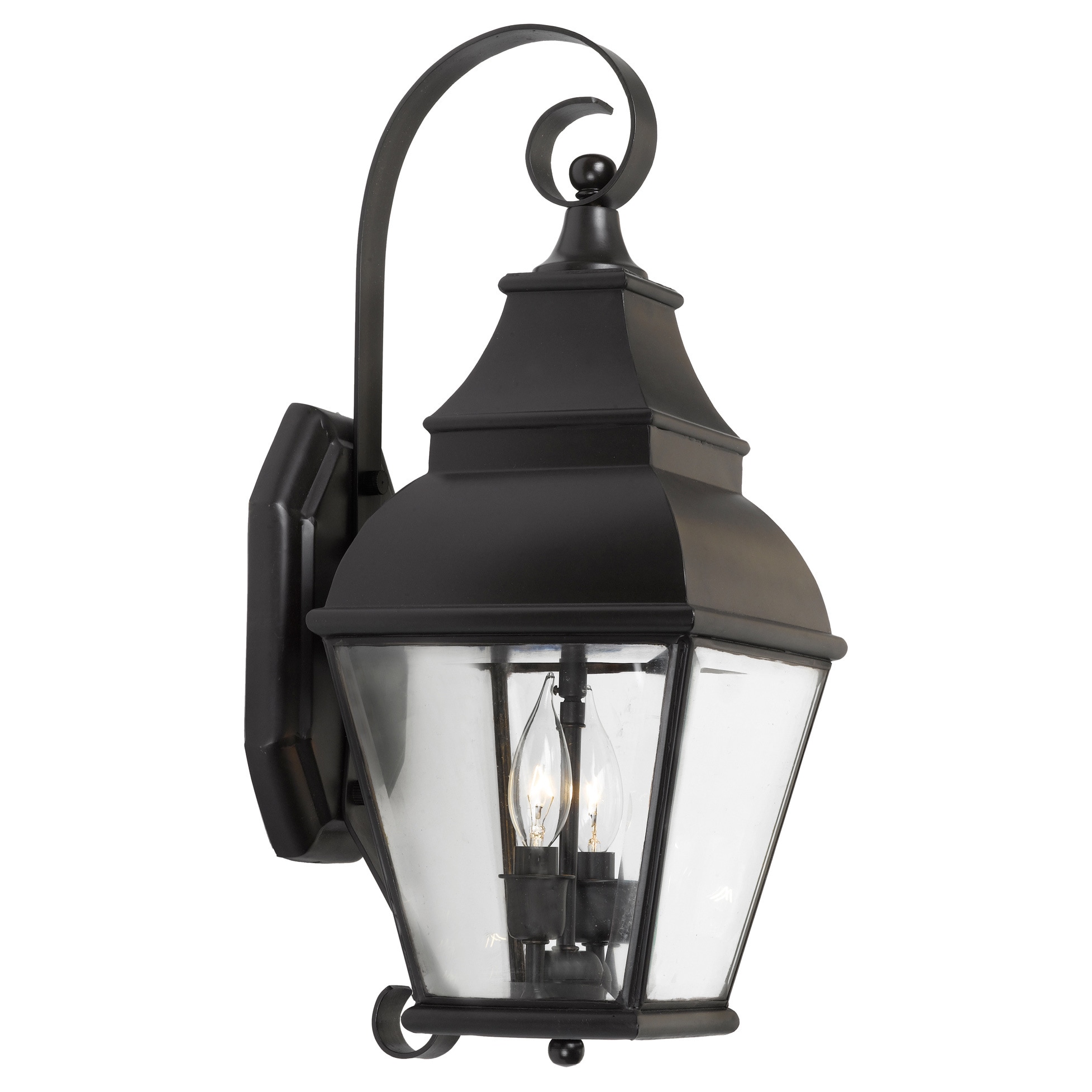 Bristol 2 light Charcoal Outdoor Wall Lantern