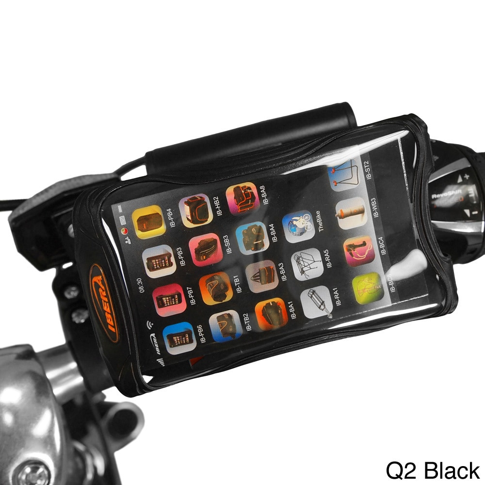 Ibera Bike Black/white Handlebar Phone Case   Mount For Iphone 5