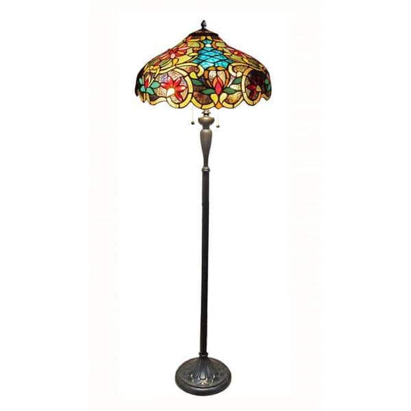Shop Tiffany Style Victorian Design 2 Light Dark Antique Bronze