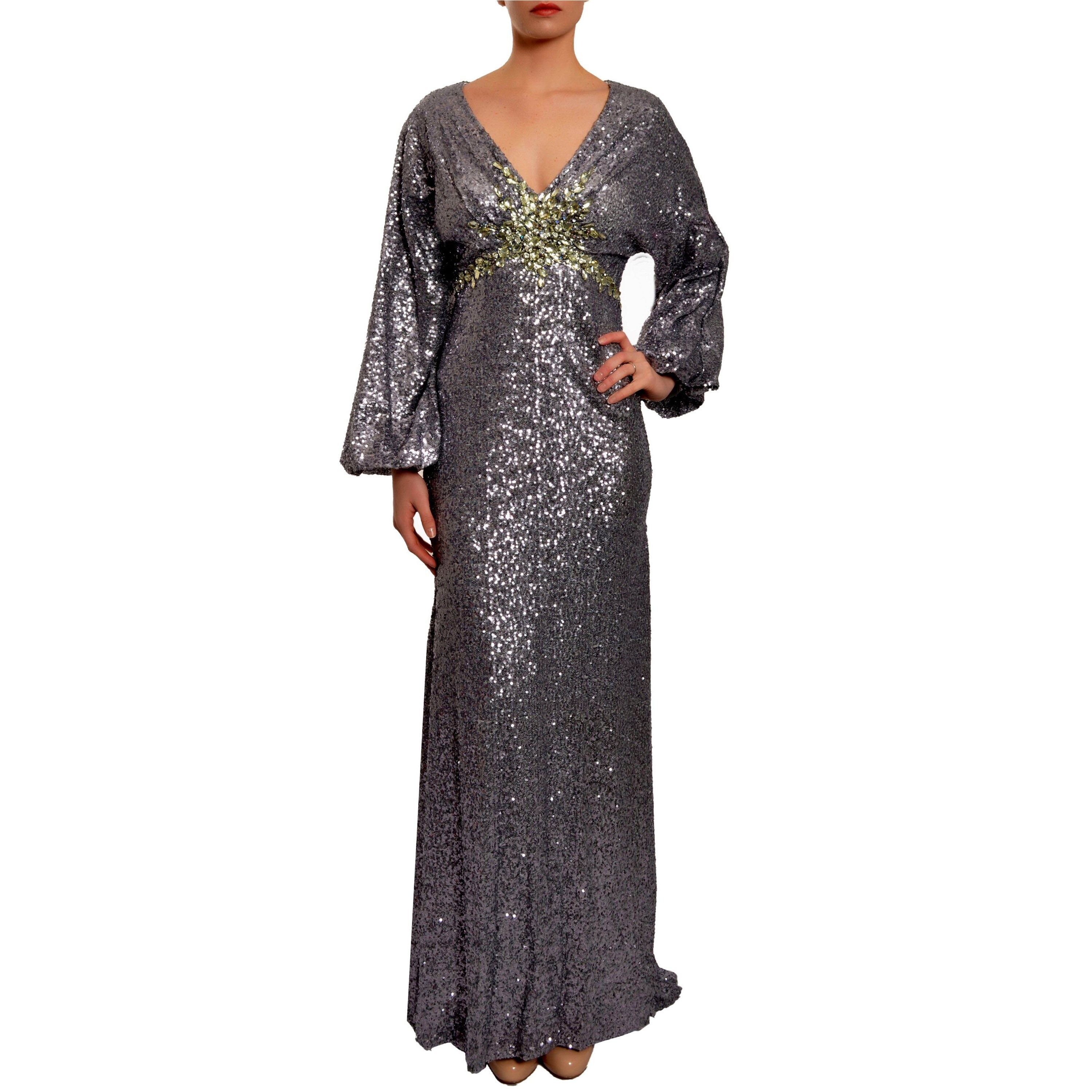 gunmetal evening gowns