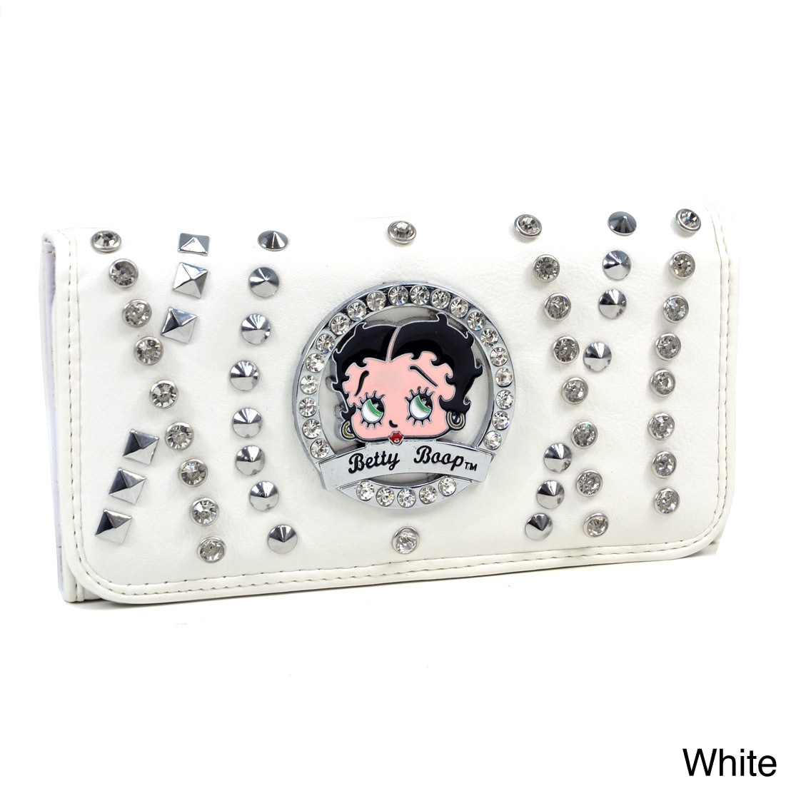 Betty Boop Rhinestone And Multi studded Checkbook