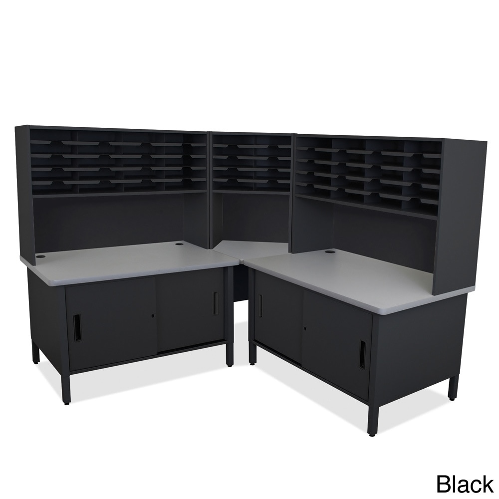 50 slot Riser Mailroom Organizer And Cabinets