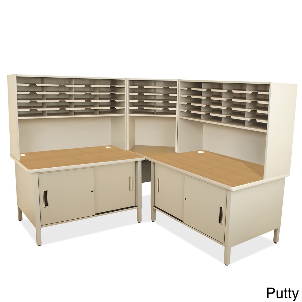 50 slot Riser Mailroom Organizer And Cabinets