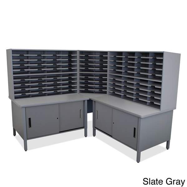 Marvel 100-slot Corner Mailroom Organizer Cabinet