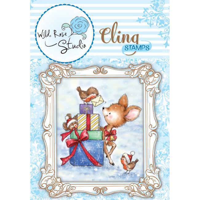 Wild Rose Studio Ltd. Cling Stamp 3 X3.5 Sheet   Bluebell Behind Presents