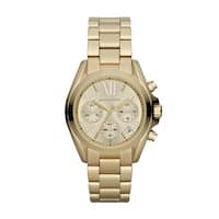 Michael Kors Women's   Mini "Bradshaw" Goldtone Stainless Steel Watch