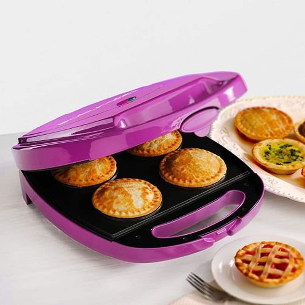 BabyCakes PM-44 Purple Nonstick Coated Pie Maker