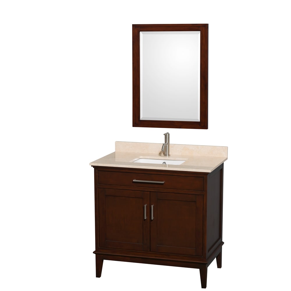 Wyndham Collection Wyndham Collection Hatton 36 inch Single Sink Dark Chesnut Vanity Brown Size Single Vanities