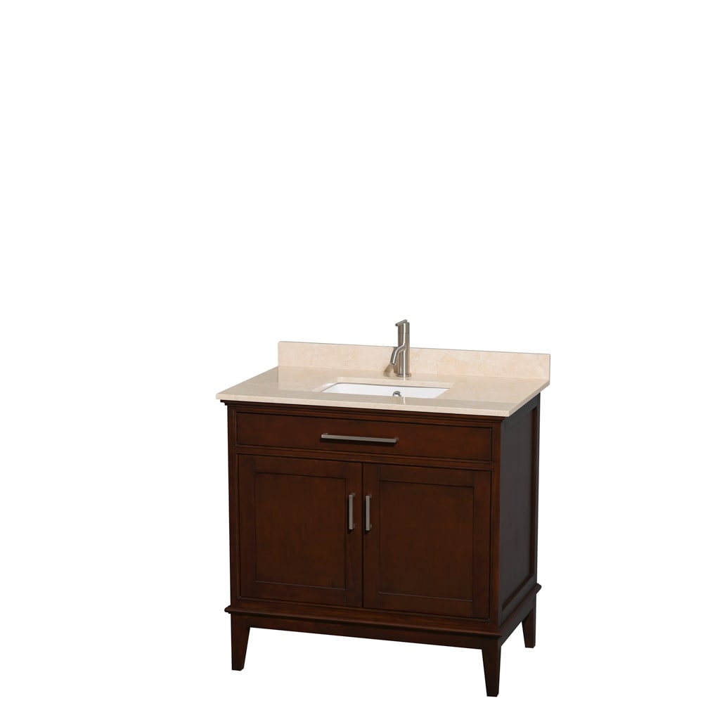 Wyndham Collection Wyndham Collection Hatton 36 inch Single Sink Dark Chesnut Vanity Brown Size Single Vanities