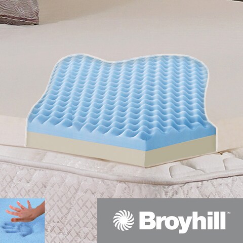 Broyhill Classic Dual layer 2 inch Gel Foam Mattress Topper with Washable Cover
