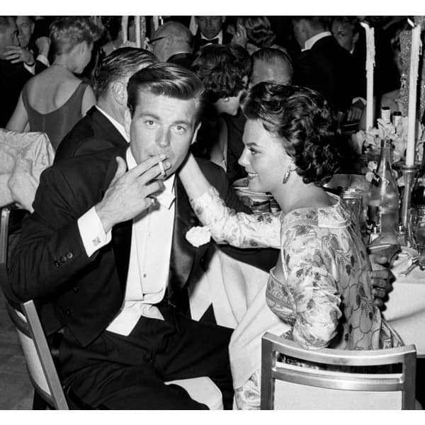 Robert Wagner And Natalie Wood At Oscar Dinner 1959 Frank Worth Lithograph Overstock 8869297