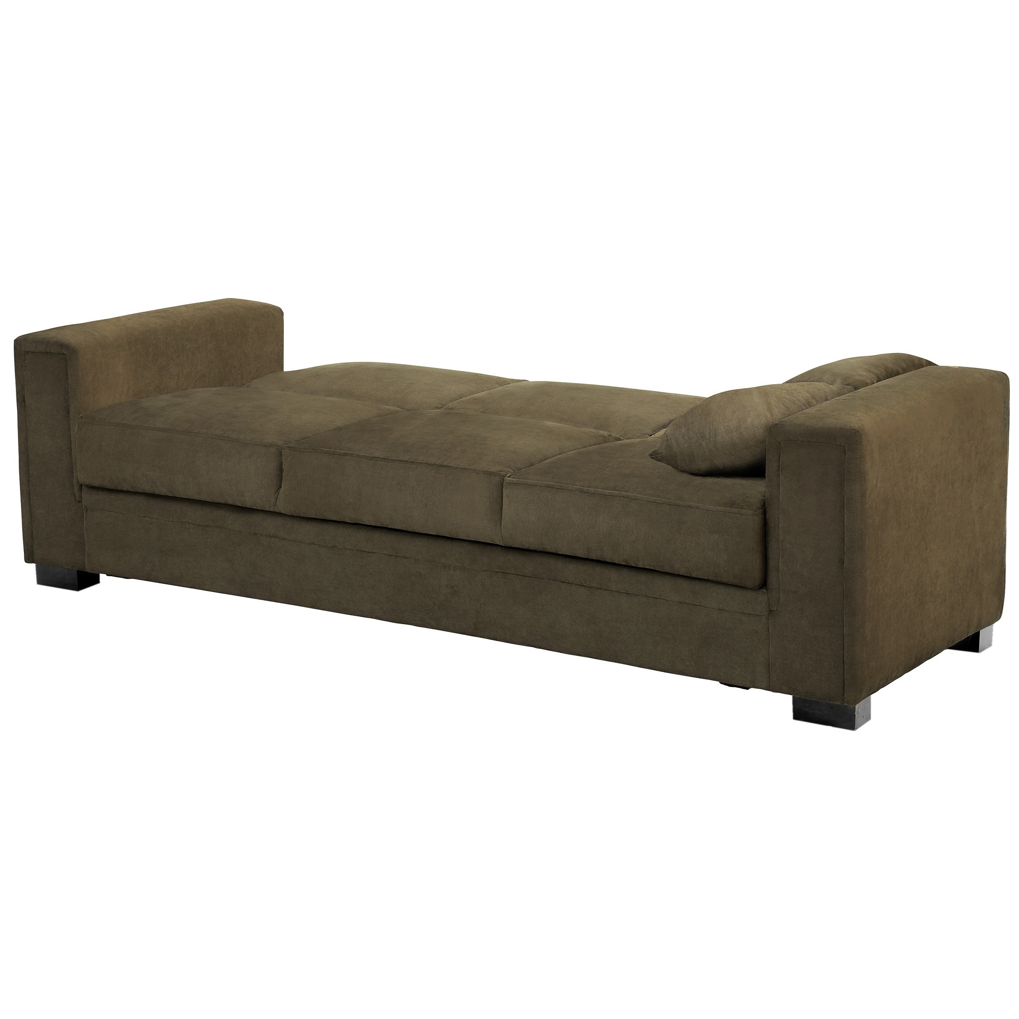 Serta Sabrina 72.6'' Queen Rolled Arm Tufted Back Convertible