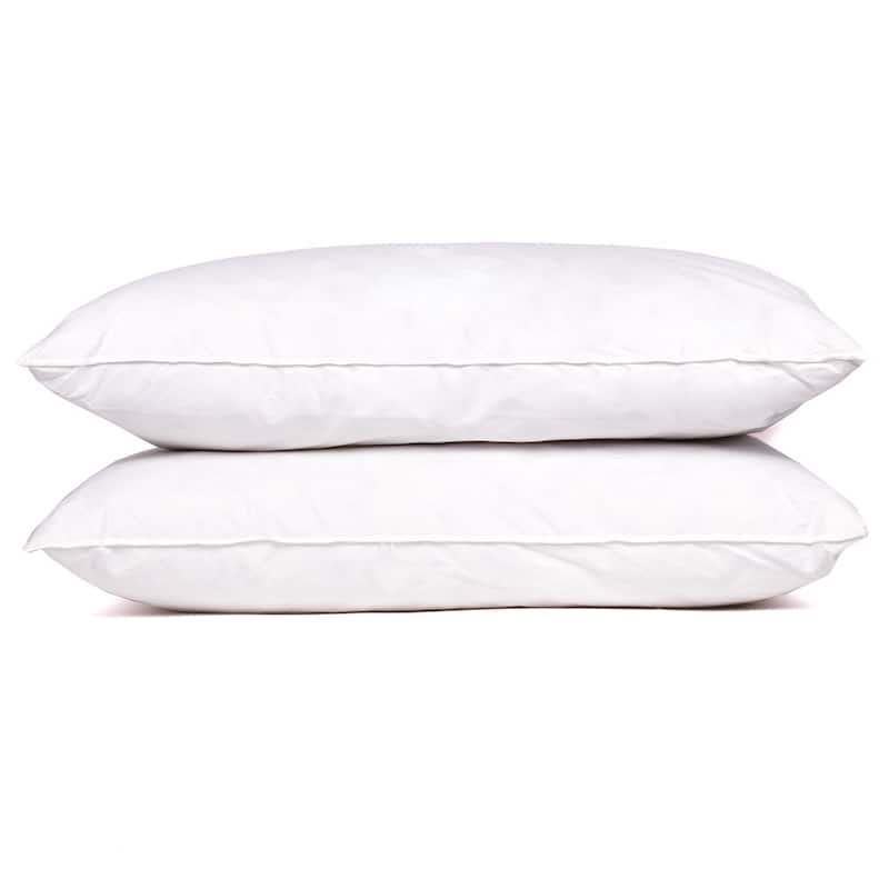 300 Thread Count Goose Feather and Down Pillow (Set of 2) - Standard